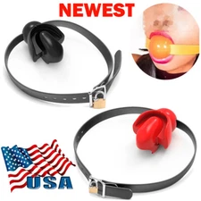 Newest Fixed Tongue Silicone Gag Water Balloon Yoke Bondage Control For Couples