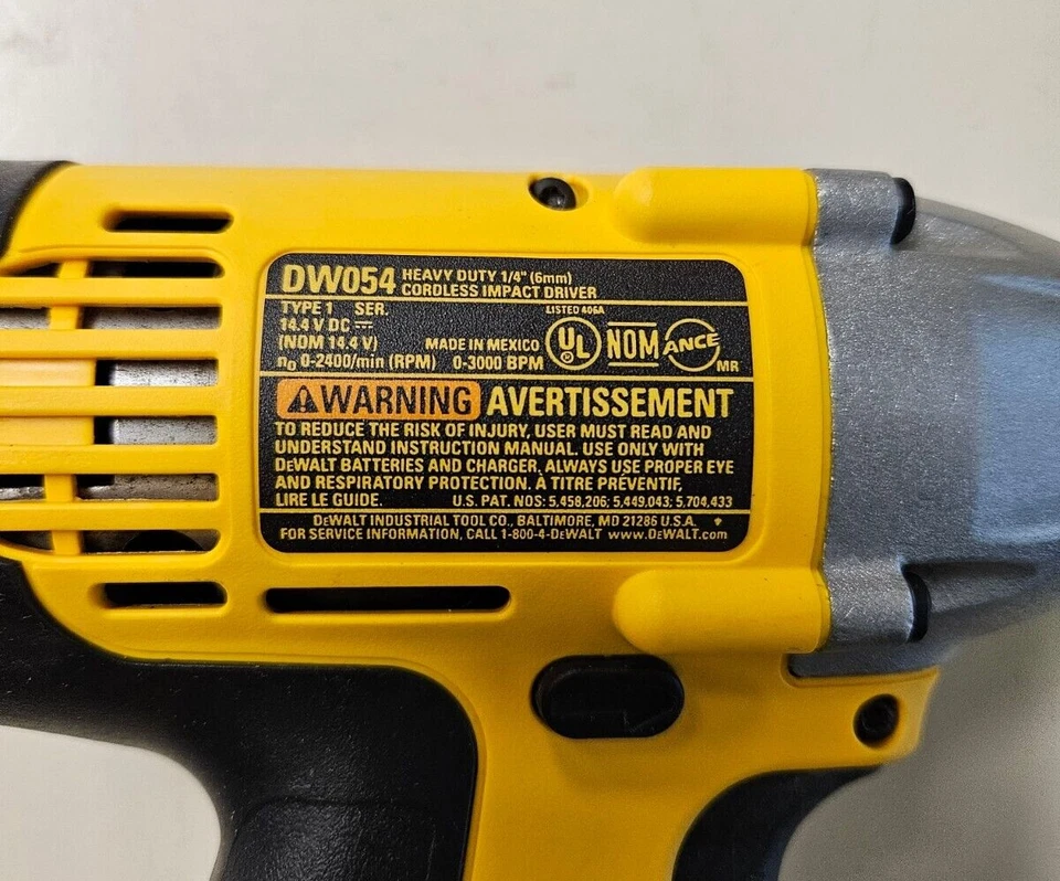 DeWalt DW054 14.4V Cordless 1/4" Impact Driver TOOL ONLY - Image 3 of 4