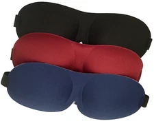 3 Pack 3D Contoured Soft Eye Mask Sleep Blindfold Eyeshade Women Men Kids Adult