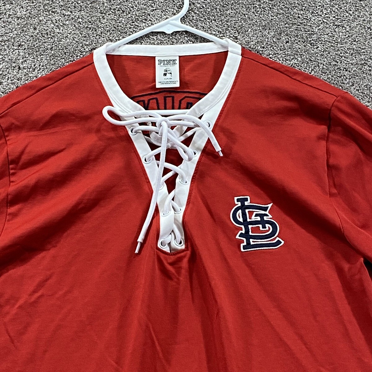 red victoria secret pink shirt
