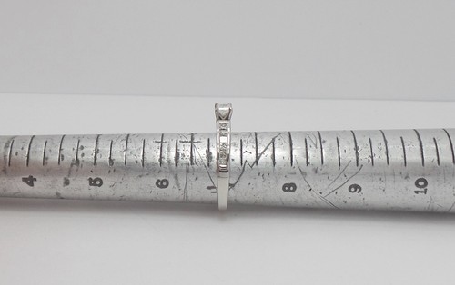 .63CT Natural Princess Diamond Engagement Wedding Bridal Ring 14K White Gold - Picture 12 of 15