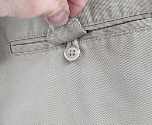 John W. Nordstrom Men's Smartcare™ Pleated/Cuffed Tan Dress Pants Sz. 33x30 GUC - Picture 4 of 13
