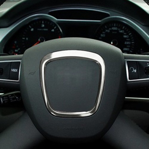 Fits A3 A4 A5 A6 Q5 Q7 ABS sticker steering wheel trim emblem center frame - Picture 3 of 4