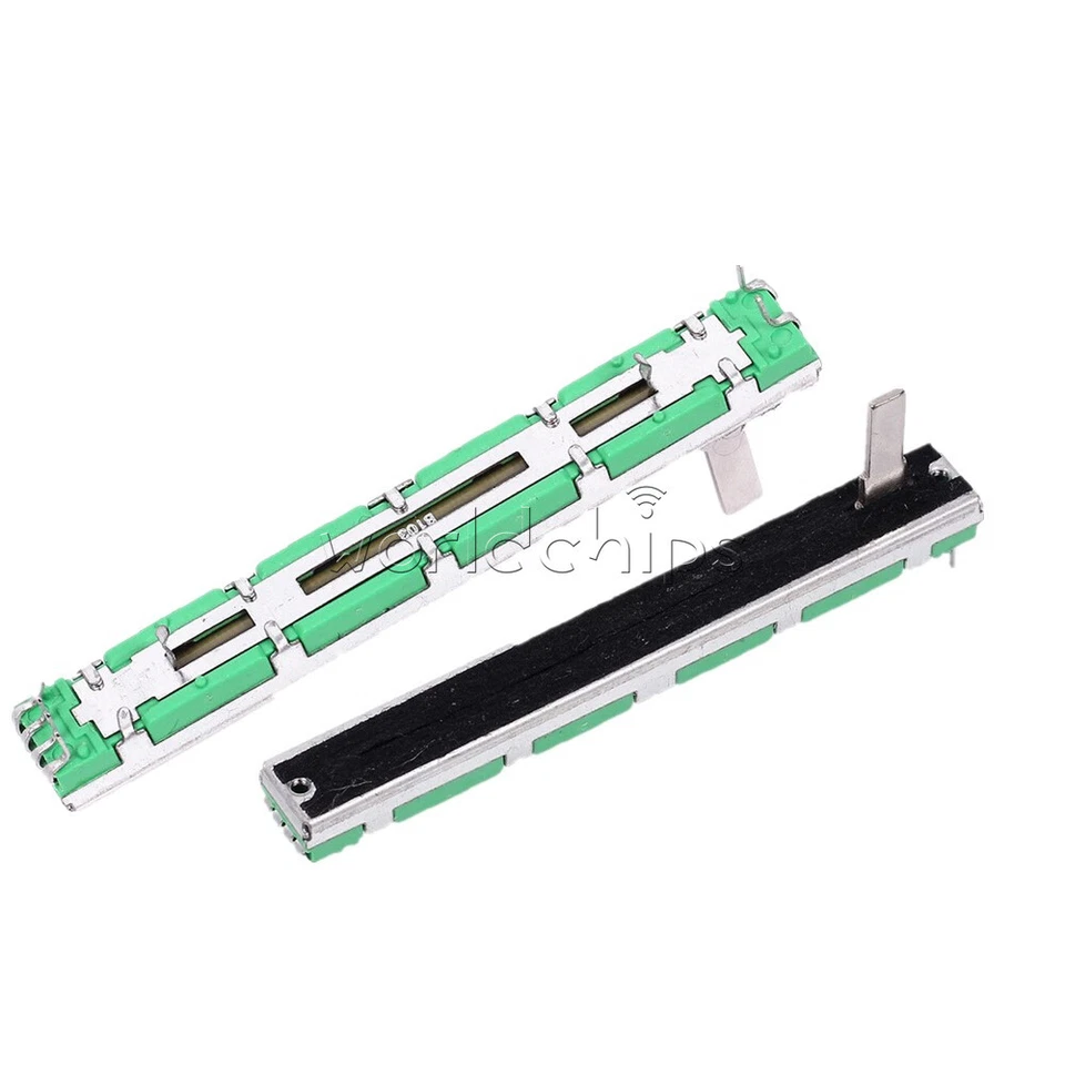 5PCS 75mm Behringer Mixer Fader B10K Dual Double Straight Slide Potentiometer - Image 4 of 4