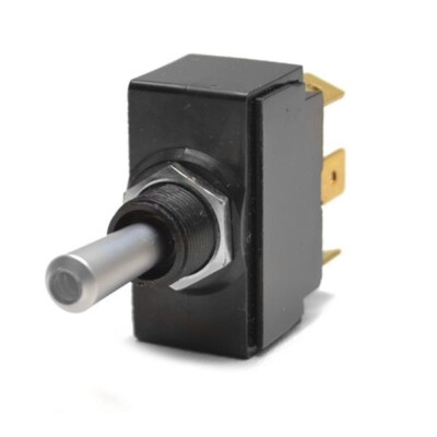 Carling Boat Momentary Toggle Switch 18V 5 Spade Amber Illumination