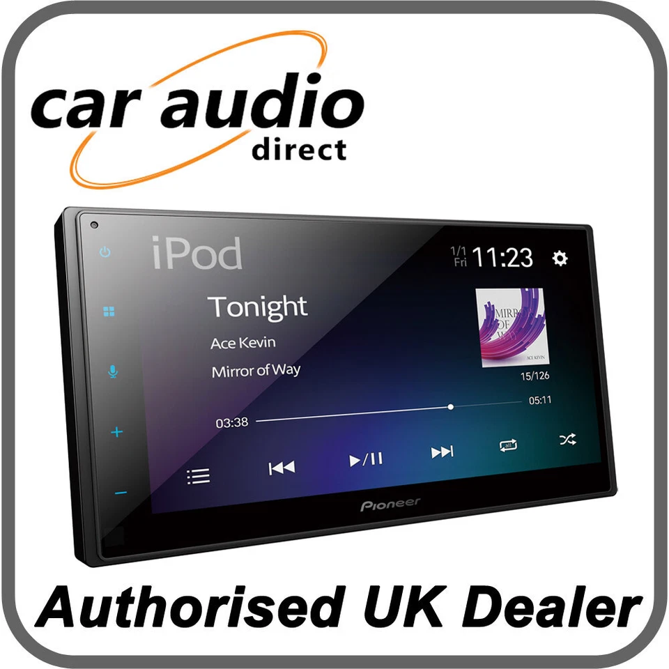 Pioneer SPH-DA160DAB 6.8" Capacitive Touch Screen Bluetooth Apple CarPlay DAB  - Image 3 of 3