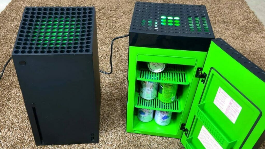 MINI FRIGO XBOX SERIES X LED GREEN NUOVO SIGILLATO COLLEZIONE RARO !!! SPED.24H
