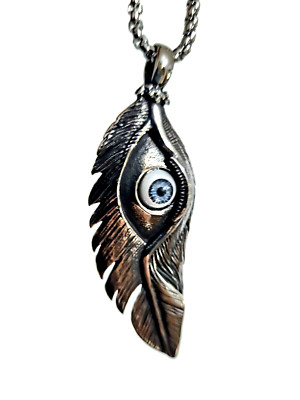 Böser Blick Engel Allsehendes Auge Halskette Anhänger 22 Zoll Kette Sechskant Schutzschmuck