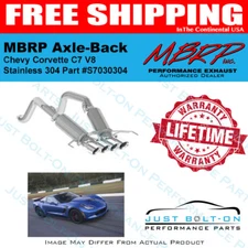 MBRP QUAD Axle-Back Exhaust - 2014-2019 Corvette 6.2L Stingray T304 SS S7030304