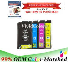 VC Reman 252 XL T252XL Ink for Epson WorkForce WF-7620 WF-7710 WF-7720 WF-7610