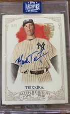 2020 TOPPS ARCHIVES SIGNATURE MARK TEIXEIRA AUTOGRAPH  1/1, Allen  and ginters
