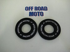 APICO FACTORY RACING HANDLEBAR GRIP DONUTS / DONUTZ. NO BLISTERS! EASY FIT BLACK