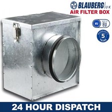 Blauberg UK In Line Air Filter Box for Extractor fan, Ducting 4" / 100mm