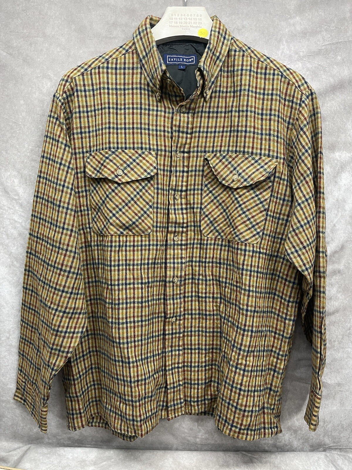 FILA Giacca uomo vintage Savile Row Shacket grande cappotto flanella boscaiolo Adirondack