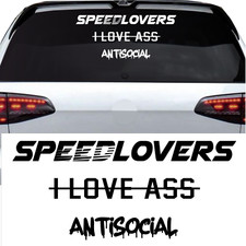 Speedlover Tuning Auto Aufkleber Sticker Sprüche Stickerbomb Autoaufkler 57x25cm