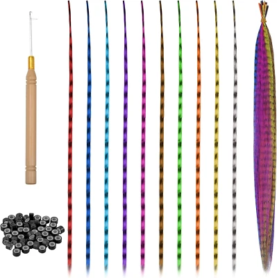 KYSUN Haarverlängerungs Extensions Bunt, Haarverlängerungen, Strähnen Haarsträhnen Kit