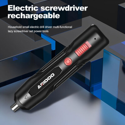 Mini 4.2V Cordless Electric Power Screwdriver Tool Drill Bit USB Rechargeable ~