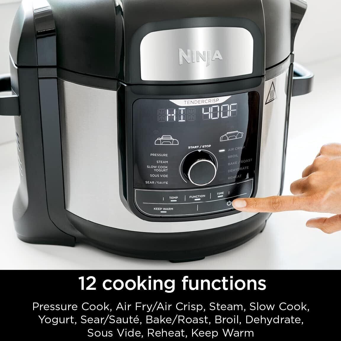 Ninja FD401 Foodi 12-in-1 Deluxe XL 8 qt. Pressure Cooker
