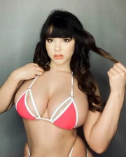 8x10 Artistic Photo Fine Art Beautiful Busty Asi Model 33024c-9