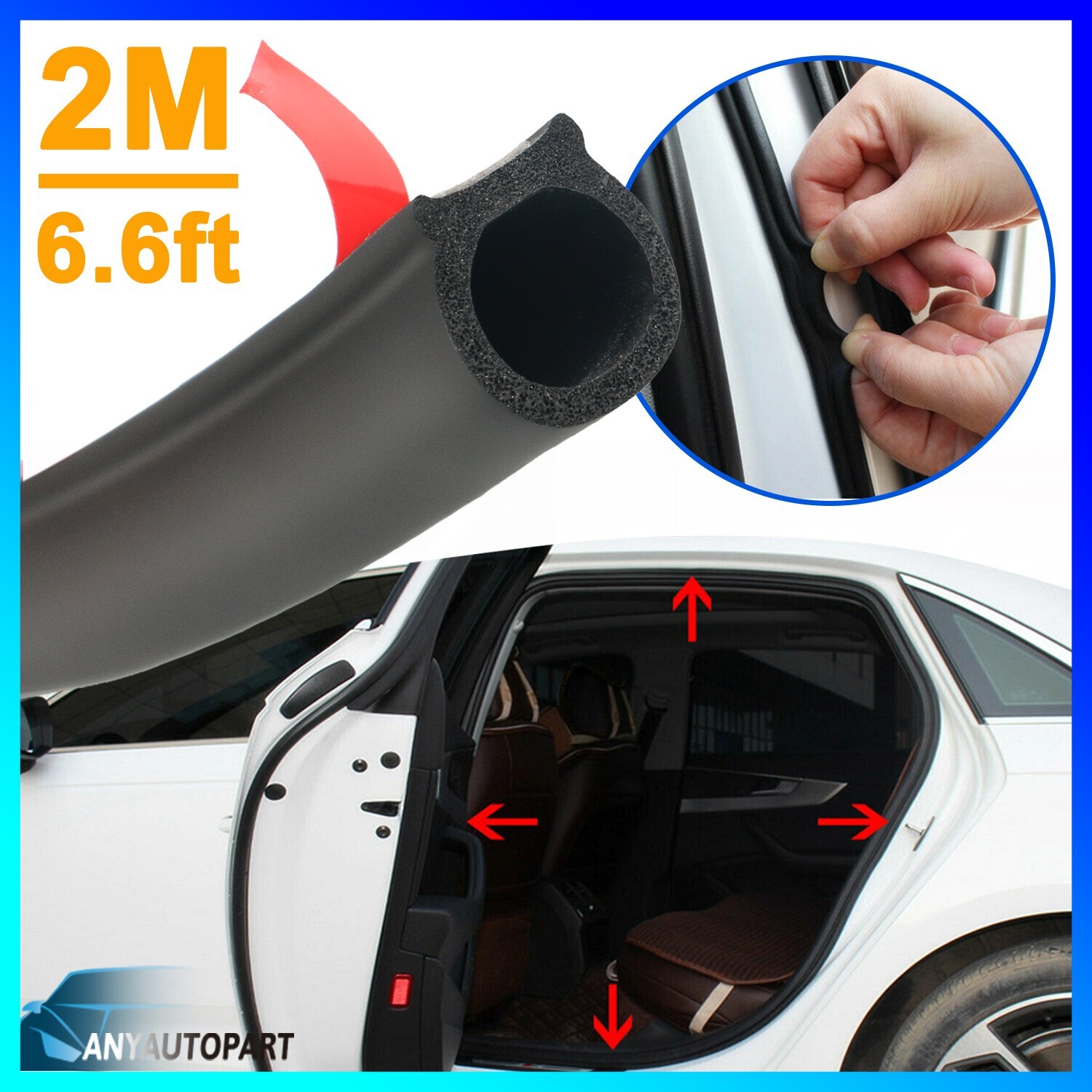 Nissan Car Door Edge Guard Rubber Seal Trim Protector Prevents Scratches and Dents