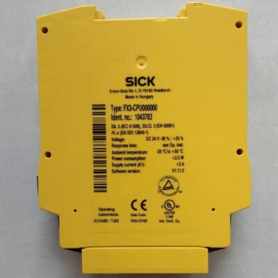 1PCS New Sick FX3-CPU000000 1043783 Safety Main Module Flexi Soft V1.11.0