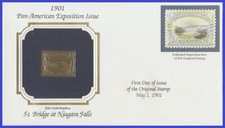 USA2 # 297 U/A GOLDEN REPLICA non FDC   Pan-Am Expo Issue