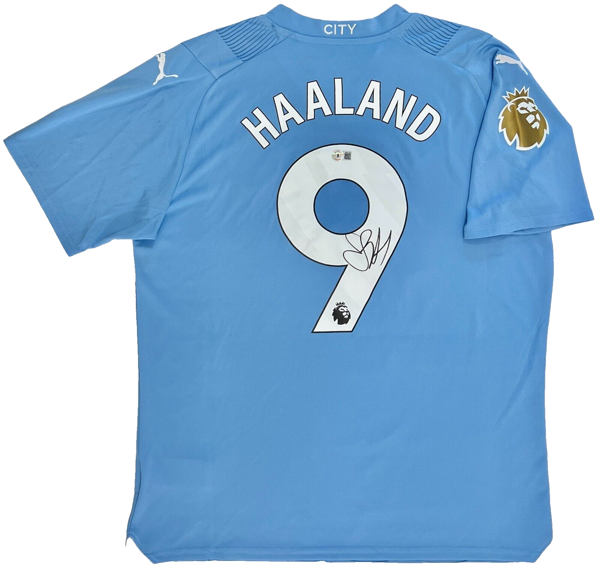 NEW 23/24 Erling Haaland Signed Manchester City Authentic Jersey
