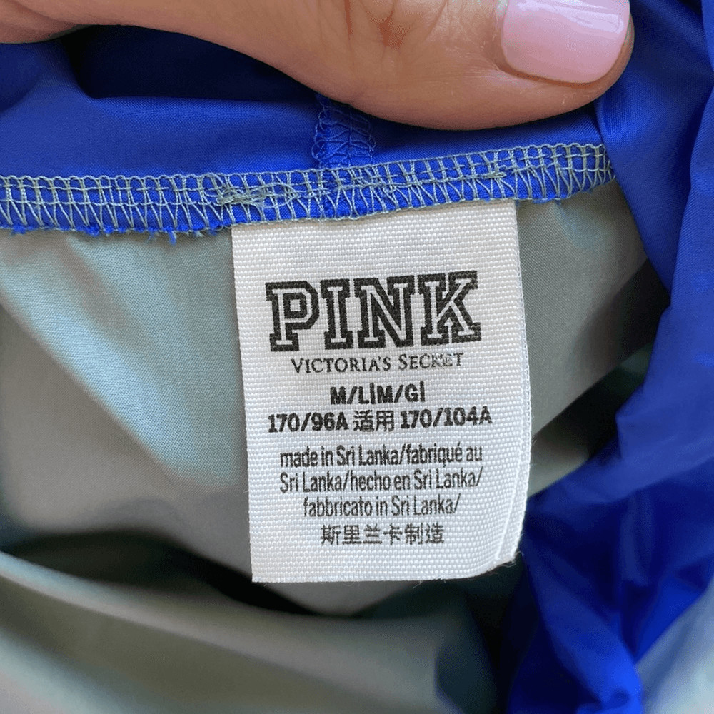 PINK Medium Pullover Lightweight Windbreaker Half… - image 12