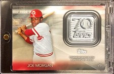 2021 Topps Baseball Joe Morgan #70LP-JM 70th Anniversary Logo Patch Reds