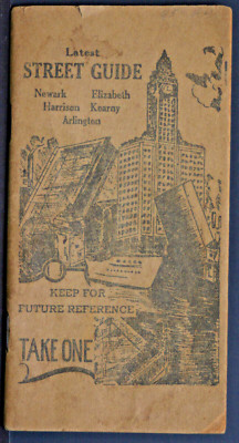 Street Guide - Newark Elizabeth Harrison Kearny & Arlington 1942-3   EPH264