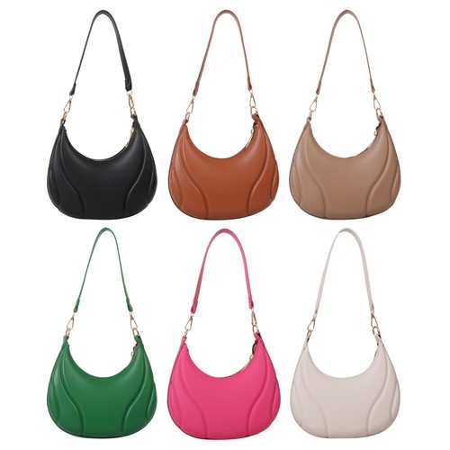 Solid Color Handbags Maillard-Style Shoulder Bag Elegant Women Bag for Girls