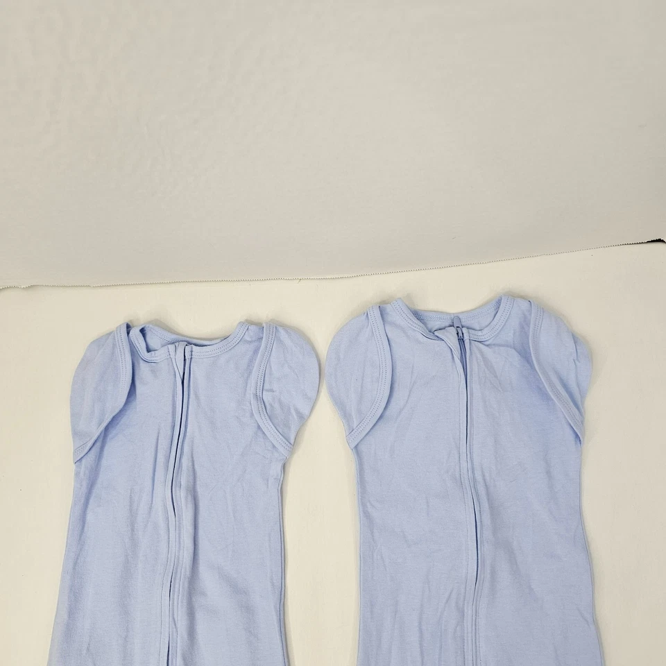 Aden + Anais Essential Saco de Dormir Azul Libre Brazos Ajustados Recién Nacido 0-3 Meses Lote 2 Foto 2 de 4