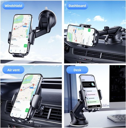 Car Phone Holder Phone Holders for Your Car Windshield Dashboard - Picture 6 of 7
