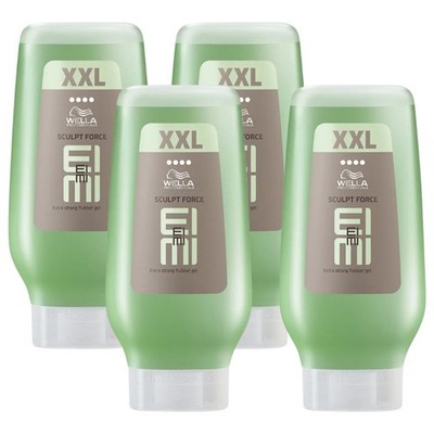 Wella EIMI Sculpt Force XXL Flubber Gel  4 x 250ml Extra Stark Glanz UV Schutz