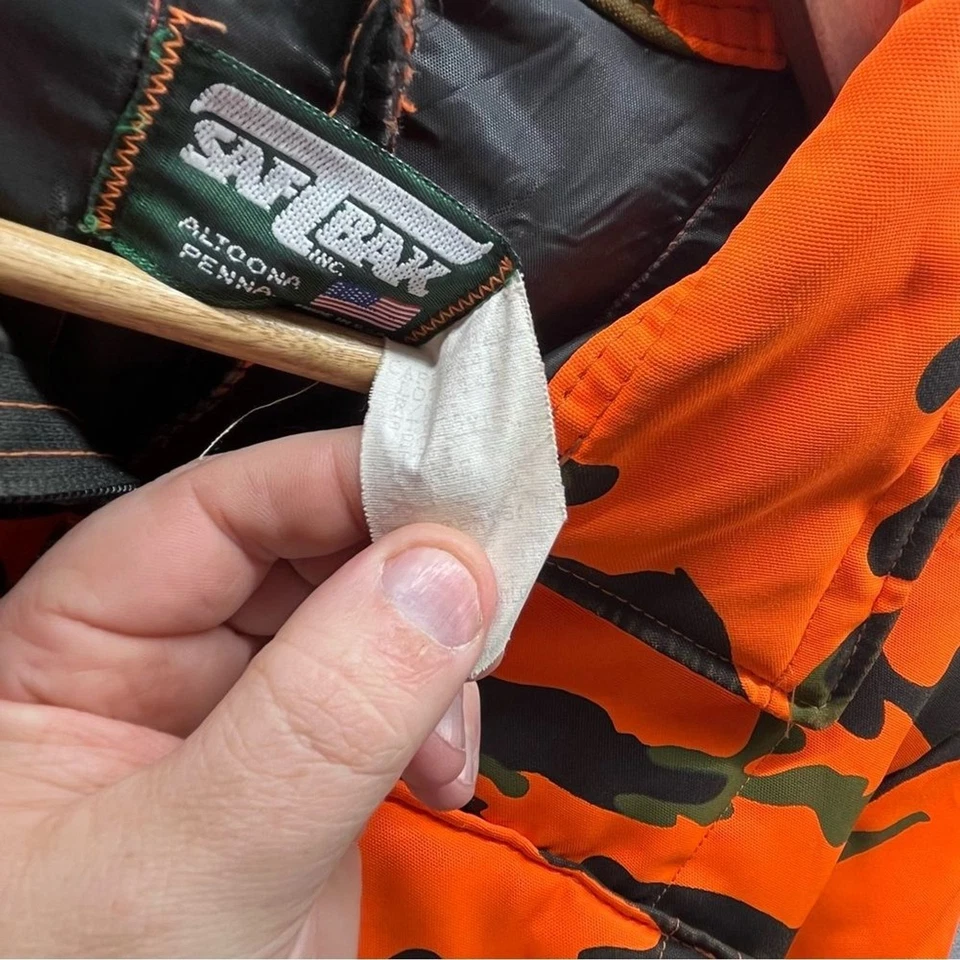 SafTBak Orange Camo Hunting Overalls Boys L Hunt outdoors Winter - Image 4 of 4