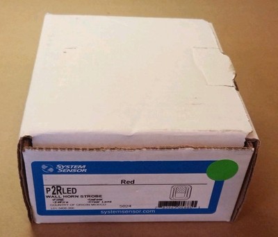 System Sensor P2RLED  Indoor  LED Horn Strobe, Wall-Mount, FIRE