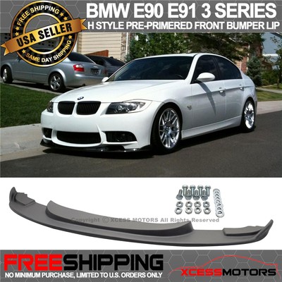 Fits 06-11 BMW E90 H Style Front Bumper Lip Spoiler (Aftermarket M Bumper Only)