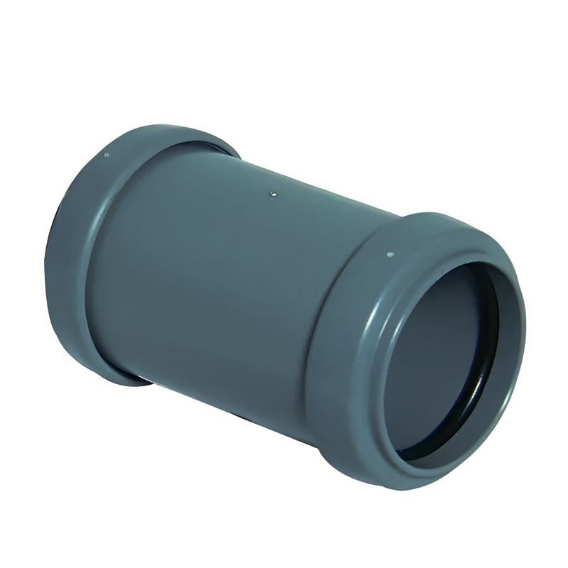 FLOPLAST 40mm Grey Pushfit Waste Pipe Coupling - Bag of 2 - FREE 1 Day Delivery - Image 2