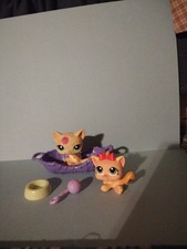 Authentic Littlest Pet Shop LPS Shorthair Cat And Kitten Lot