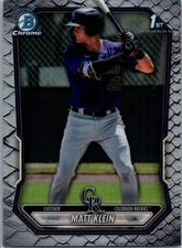 2026 Bowman #BCP-146 Matt Klein 1st Bowman Reptilian Refractor Chrome