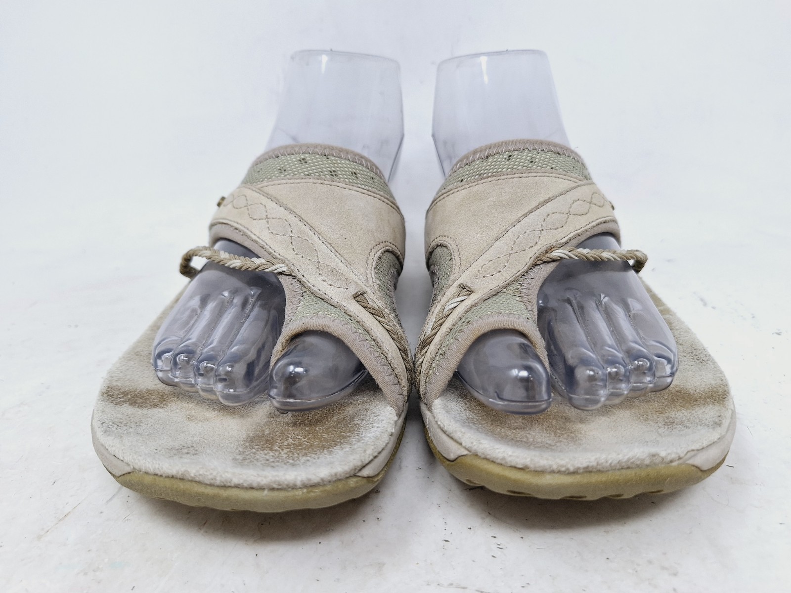 Merrell slip on donna Hollyleaf taupe pelle punta passante comodo taglia 9