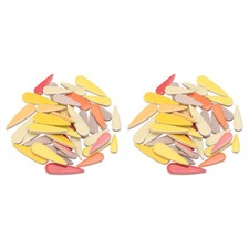 200g Petal Mosaic Tiles Glazed Ceramic Tiles Red Orange Yellow