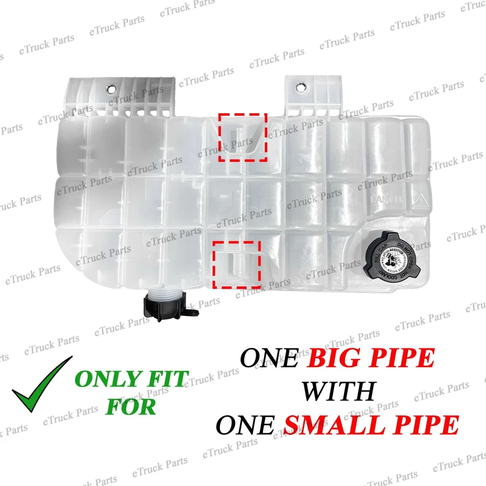 Tanque de depósito de refrigerante de alta resistencia Peterbilt 389 567 589 2018+ para T1673008 Foto 3 de 4