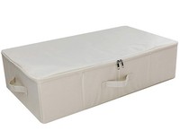 Unterbett Aufbewahrungsboxen Faltbar Stauraum Organizer Beige 70 X 40 X 18 Cm