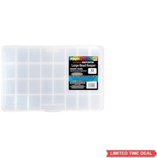 Large Bead Keeper Storage Box 32 Compartment Organizer for Beads and Crafts