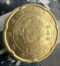 20 Euro Cent Mint Belgium 2011 Circulated Coin Circulated Coin Collectible Coin Coin