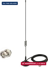 HF VHF UHF Ham Amateur Mobile Radio Police Scanner Antenna Magnetic Base BNC Mal