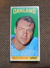 1965 Topps #134 Oakland Raiders Billy Cannon Football Card EX