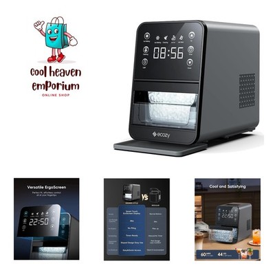 Compact 44Lbs Nugget Ice Maker with Touch Control & Effortless Self-Cleaning