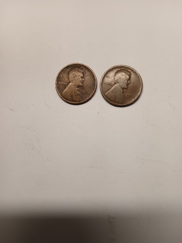 1910 & 1911 Wheat Pennies